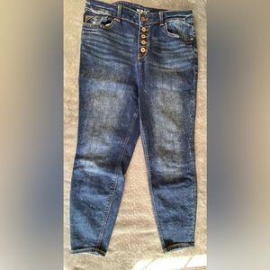 Size 14 Short Maurice’s Dark Wash High Rise Super Skinny Jeans